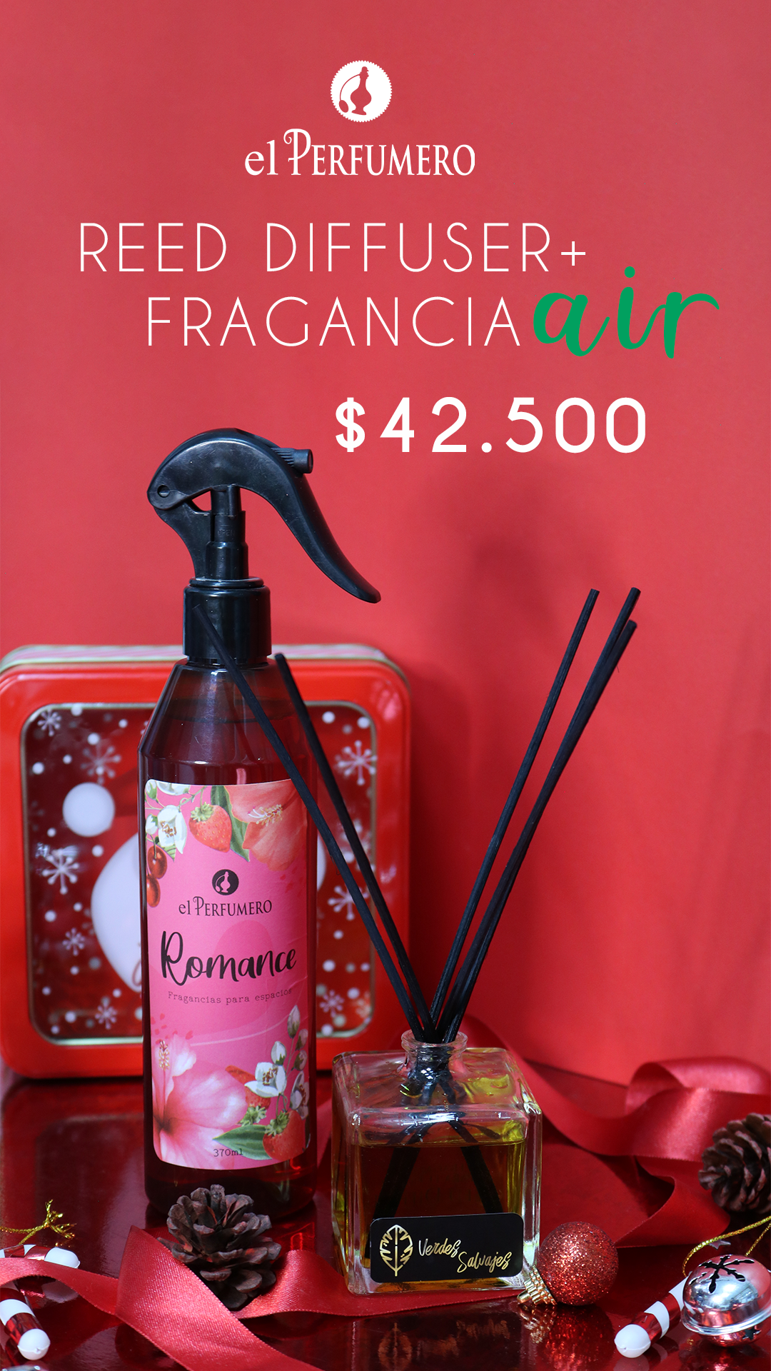 air romance + reed diffuser